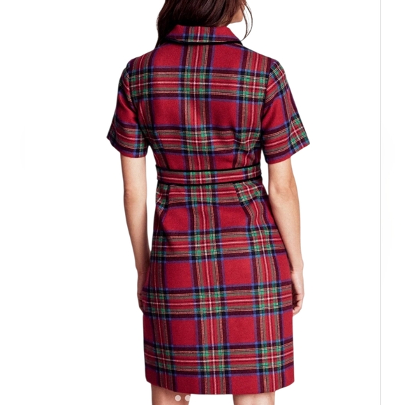 NWT Boden Eda Check Shift Dress Sz 10 - Picture 3 of 6